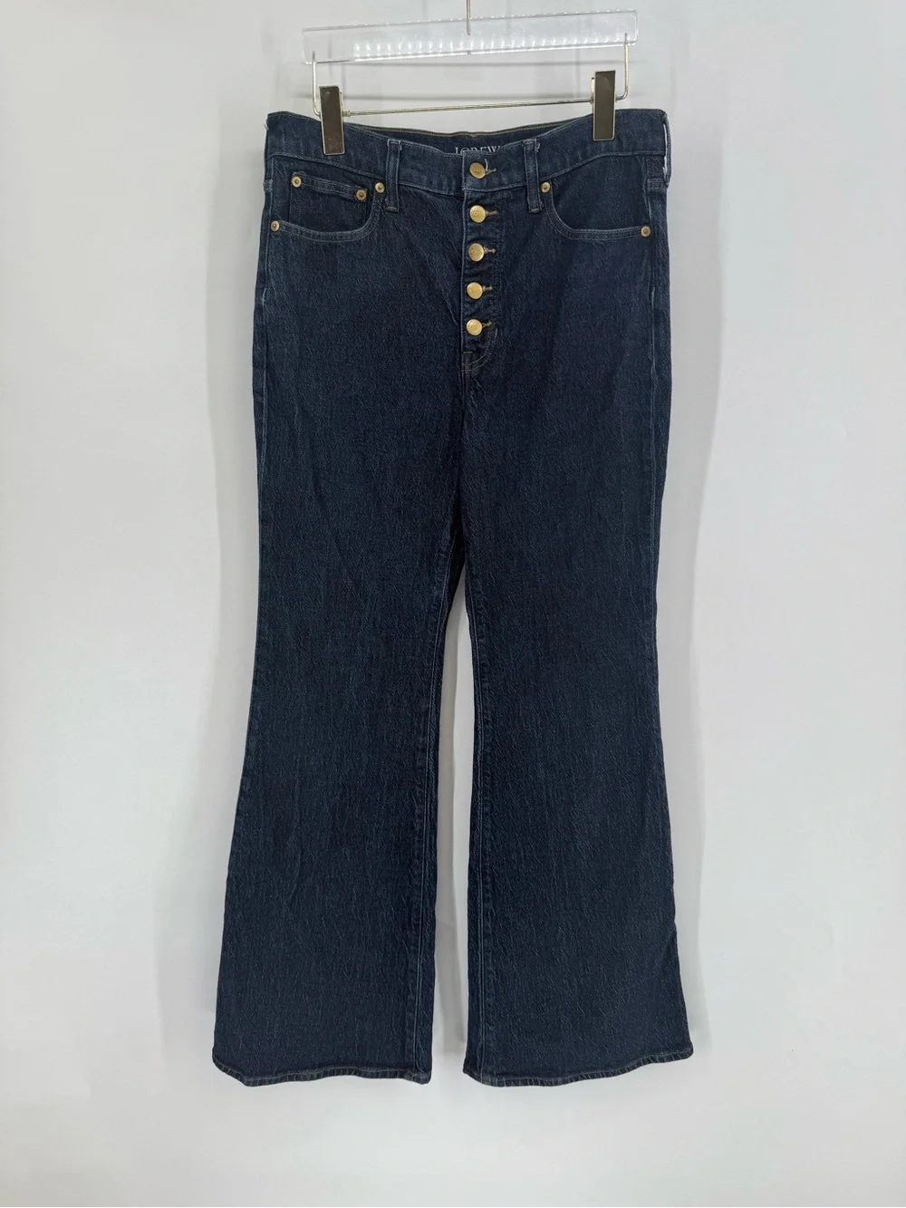 J crew High-rise flare jean with button fly size 30